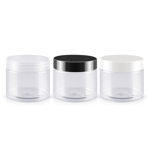 Envases de comida para el cabello de alta calidad, tarros para mascotas de 4oz, latas de almacenamiento selladas, plástico transparente, 250g, 360g, 480g, cajas redondas transparentes, se aceptan - Product Image 3