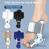 Correcteur d'hallux valgus avec séparateur d'orteils pour soulager la douleur - Soin des pieds durable et respirant