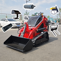 Livraison gratuite Plus petite machine de terrassement Stand sur quatre roues Skidsteer Skid Steer Steer