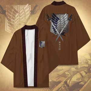 7 Estilos de Disfraces de Cosplay de Shingeki No Kyojin, Kimono de Anime Unisex, Haori, Ropa de Anime, Accesorios para Fiestas de Halloween, Camiseta de Verano - Product Image 4