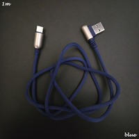 Fabricación y Suministro de Cables USB a USB C en Forma de L de 90 Grados, Trenzados y de Ángulo Recto