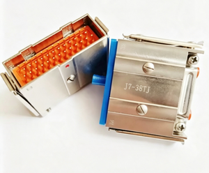 J7-38TJ Rectangular <b>Electrical</b> Connector 38 Pin Male Aviation Plug Metal Shell Multi Contact Equipment <b>Wiring</b> Connector - Product Image 1
