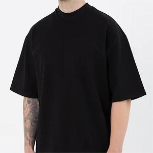 T-shirt Streetwear Col Montant Coupe Boxy Oversize 100% Coton Qualité Supérieure Grammage Lourd Fabricant - Product Image 3