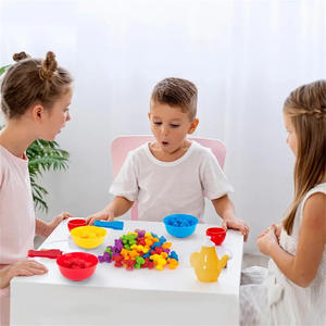Nuovo Gioco Educativo Montessori per l'Apprendimento della <span class=keywords><strong>Matematica</strong></span>, Puzzle per Conteggio con Piccoli Dinosauri e Coppette Colorate per Bambini <span class=keywords><strong>di</strong></span> 2-4 e 5-7 Anni - Product Image 3