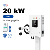 GDON 20kW Einzel-Gun-DC-Schnellladegerät mit integrierter Standhalterung – EV-Ladestation für Elektrofahrzeuge