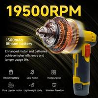 Mini-meuleuse d'angle sans fil pour usage domestique, haute vitesse, polissage, découpe, nettoyage des interstices, portable, moteur sans balais, batterie au lithium, entièrement en cuivre
