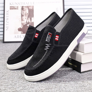Zapatos de Lona para <span class=keywords><strong>Hombre</strong></span> 2025, Antideslizantes, Resistentes al Desgaste, Ligeros, Transpirables, Cómodos, Suaves, para Trabajar, Sin Cordones, Casuales - Product Image 2