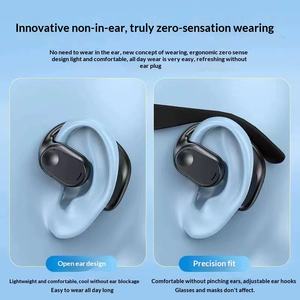 Auriculares inalámbricos Bluetooth deportivos TWS con control táctil, gancho para la oreja, diseño abierto, económicos y con logotipo personalizado. - Product Image 5