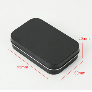 Tùy Chỉnh Dập Nổi In Sắt Kẹo Bạc Hà Hộp Vàng Bạc Đen 60*45*15Mm Trà Tinplate Hình Chữ Nhật Nhỏ Hộp Thiếc Bản Lề Nắp - Product Image 6