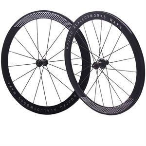 Juego de Ruedas para <span class=keywords><strong>Bicicleta</strong></span> de Carretera 700C 30/40/50mm, Freno V/Disco, Ruedas de Aleación de Carbono para <span class=keywords><strong>Bicicleta</strong></span>, Llanta Clincher de Aluminio de 30mm de Profundidad <span class=keywords><strong>Tipo</strong></span> MTB Acero - Product Image 5