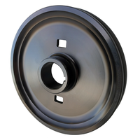 Poulie 7 de vilebrequin de moteur de pièces d'auto d'OEM dans la billette O.E. Style avec noir anodisé