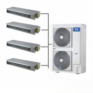 Système de climatisation commercial VRF multi-split triphasé 380V avec technologie EVI, unité extérieure de 8 à 32 CV à haute efficacité - Product Image 2