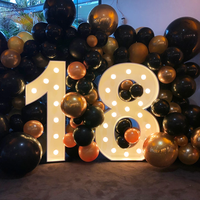 Letras LED Gigantes Personalizadas CARREY, Letras Luminosas, Letreros, Decoración Nocturna, Decoración para Eventos al Aire Libre, Letrero LED de Feliz Cumpleaños