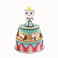 KNOWME 3D Miniature Maison de Poupée Puzzle en Bois DIY Modèle avec Boîte à Musique Jouet Unique pour Enfants Jouet en Bois Promotionnel