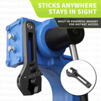 Clé magnétique en aluminium 6061-T6 pour raccord de tuyau de carburant tressé AN3-AN16
