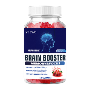 Gomitas Naturales para el Cerebro, para la Concentración y el Aprendizaje, Suplemento Nootrópico Herbal, para el Rendimiento Mental de Estudiantes y Adultos Mayores, Sin Azúcar - Product Image 1