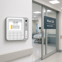 Sistema de Llamada a Enfermeras para Hospitales, Comunicación Inalámbrica Inteligente para Pacientes, Monitor Central para Salas Médicas, Control por Voz Bidireccional, Resistente al Agua, ABS