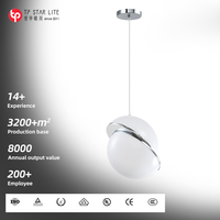 Lustre LED rond moderne en acrylique pour salon, salle à manger, décoration de chevet