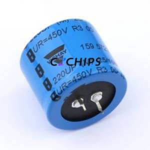 ตัวเก็บประจุแบบอิเล็กโทรไลต์อะลูมิเนียมแบบ Snap-in รุ่น MAL215957221E3 ชนิด Through-hole (THT) ขนาด D35xL32 มม. 220uF 20% 450V ขา 10 มม. - Product Image 1