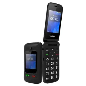 factory oem quad band 2G dual sim flip senior phone