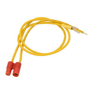 ขั้วต่อปลั๊กกล้วยขนาด 3.5 มม. พร้อมสายเคเบิล |   ตัวเ<span class=keywords><strong>ร</strong></span>ือนเคลือบทองและหุ้มฉนวน - Product Image 1
