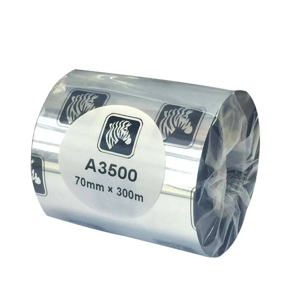 De Zebra lint A3500 standaard serie is een wax-resin thermische transfer lint voor label printers