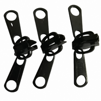 10 #   Tirette de fermeture éclair double avec curseur à verrouillage automatique, sans nickel, en nylon, réparation de fermeture éclair, marque WEIFA, pour vêtements et accessoires textiles de maison