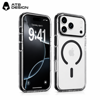 Coque de protection magnétique personnalisée ATB anti-rayures en métal pour objectif d'appareil photo, anti-jaunissement et antichoc pour iPhone 17 18 Pro Max