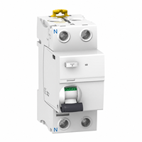 Disjoncteur différentiel électromagnétique série Acti9, 2P 4P 25A 40A 63A 30mA, protection contre les fuites à la terre, interrupteur automatique