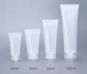 Tubo de plástico transparente para olhos, 5ml 10ml 15ml 20ml 30ml 50ml 100ml