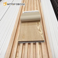 Panneau mural WPC de conception moderne, panneau composite bois-plastique creux pour l'intérieur, revêtement mural WPC