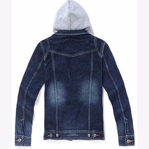 Chaqueta vaquera para <span class=keywords><strong>hombre</strong></span>, chaqueta vaquera con capucha, azul, 2020 - Product Image 2