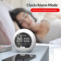 Nieuwe grensoverschrijdende ABS-wekker met temperatuurweergave, multifunctionele slimme speaker, mobiele telefoonstandaard, draagbare Bluetooth-speaker