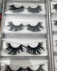 Vente en gros bo&icirc;te d'emballage de cils personnalis&eacute;s sans cruaut&eacute; naturelle moelleux faux 25mm fournisseur de cils de <strong>vison</strong> 3D - Product Image 3