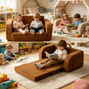 <span class=keywords><strong>Divano</strong></span> Pieghevole per Bambini di Lusso con Spugna Compressa, Sedia Reclinabile per Bambini da Salotto, Vendita Diretta dalla Fabbrica - Product Image 6