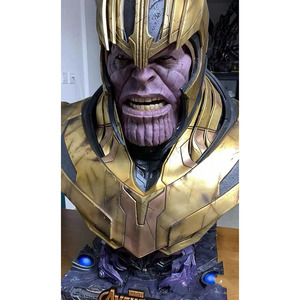 Estatua de Busto de Thanos de Tamaño Real a Precio de Fábrica, Escultura de Resina de Fibra de Vidrio para el Hogar, Estatua de Personaje de Marvel en Venta - Product Image 5