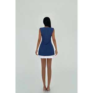 Robe de cocktail mini basique Indigo - Product Image 1