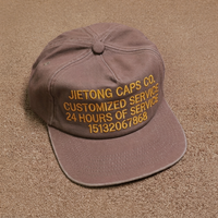 Casquette à visière plate en coton pur à 5 panneaux avec logo de marque personnalisé en usine et fermeture réglable