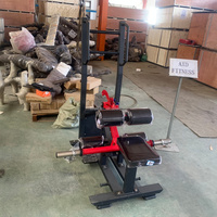 Machine à Squat pour les Hanches à Charge de Plaques, Équipement de Musculation Professionnel Robuste à Châssis en Acier pour Usage Commercial