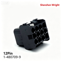 Connecteurs d'alimentation industriels à haute durabilité TE 1-480709-9 12P 6,35 mm, boîtiers de terminaison de fil femelle, accessoires pour équipements d'automatisation