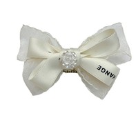 Barrettes pour animaux de compagnie de style français, pinces BB pour chiens Maltese et Yorkshire, accessoires avec ruban blanc et motif rose
