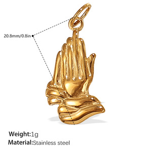 <span class=keywords><strong>Ciondoli</strong></span> Portafortuna Fai-da-Te 2026, Placcati in Oro 18K, Charm in Acciaio Inossidabile per Protezione e Fortuna, per Creazione di Gioielli - Product Image 6