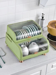 Organisateur d'ustensiles de cuisine moderne avec séparateurs ajustables pour couverts, bols et <span class=keywords><strong>vaisselle</strong></span>, pour armoire de rangement - Product Image 4