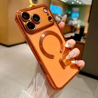 Coque de téléphone transparente avec pare-chocs magnétique compatible avec iPhone 18 17 Air 16 15 14 Plus 13 12 11 Pro Max
