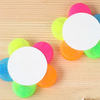 Surligneur mignon forme de fleur 5 couleurs cadeau de bureau scolaire pour petite fille