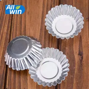 ALLWIN-TRF58 Wholesale Price Egg Tart Cup Mini Aluminium Foil Egg Tart Mould Heavy Duty Egg Tart Pan