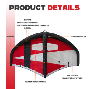 Planche de surf hydrofoil en fibre de carbone 5M2 avec poignée pour le kitesurf, le parawing, le windfoil, le <span class=keywords><strong>parapente</strong></span> et le wingfoil - Product Image 4