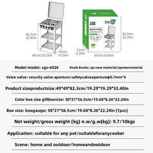 Support multifonctionnel en acier inoxydable pour cuisinière à <span class=keywords><strong>gaz</strong></span> à quatre brûleurs <span class=keywords><strong>Couvercle</strong></span> <span class=keywords><strong>de</strong></span> cuisinière à <span class=keywords><strong>gaz</strong></span> <span class=keywords><strong>de</strong></span> table pour usage domestique Classe énergétique - Product Image 4