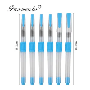 6 adet su kaynağı fırça kalem profesyonel katı suluboya yumuşak naylon kıl ile dolma kalem