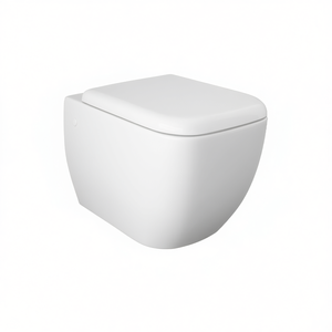 Inodoro suspendido sin borde Metropolitan, 58 cm de largo, 36,5 cm de ancho, 38 cm de altura, con fijación oculta - Product Image 3